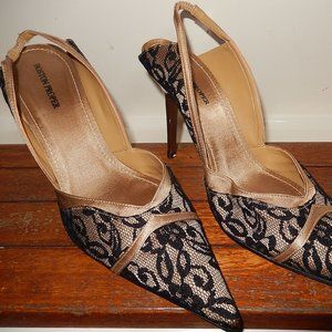 BOSTON PROPER SEXY HOT 4" SLINGBACKS - LIKE NEW